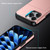 iPhone 16e Shockproof Armor Phone Case with Card Slot - Rose Red