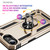 iPhone 16e Shockproof TPU Hybrid PC Phone Case with Holder - Gold