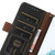 iPhone 16e Side-Magnetic TJ Genuine Leather RFID Phone Case - Black