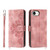 iPhone 16e Skin-feel Flowers Embossed Wallet Leather Phone Case - Pink