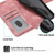 iPhone 16e Skin-feel Flowers Embossed Wallet Leather Phone Case - Pink