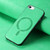 iPhone 16e Solid Color Retro Magsafe PU Back Cover Phone Case - Green