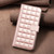 iPhone 16e Square Texture Leather Phone Case - Rose Gold