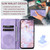 iPhone 16e Totem Embossed Magnetic Leather Phone Case - Purple
