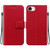 iPhone 16e Ultra-thin Voltage Magnetic Buckle Leather Phone Case - Red