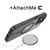 FDN InFrame MagSafe Case with Kickstand for Apple iPhone 16e / 14 / 13 - Black