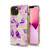 MyBat TUFF Kleer Hybrid Case for Apple iPhone 13 - Electroplated Purple Marble / Electroplating Gold