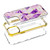 MyBat TUFF Kleer Hybrid Case for Apple iPhone 13 - Electroplated Purple Marble / Electroplating Gold