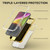 MyBat Pro TUFF Kleer Hybrid Case for Apple iPhone 14 / 13 - Pale Yellow Marbling / Electroplating Gold