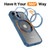 FDN RingRound 360 Kickstand Case w/ MagSafe for Apple iPhone 15 - Blue