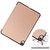 iPad Air 13 2024 / 2025 Custer Pure Color 3-Fold Holder Smart Leather Tablet Case - Rose Gold