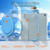 iPad Air 13 2024 / 2025 Rotation Ring Handle TPU Hybrid Clear PC Tablet Case - Light Blue iPad Air 13 2024 / 2025 Rotation Ring Handle TPU Hybrid Clear PC Tablet Case - Light Blue
