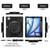 iPad Air 13 2024 / Air 13 2025 Silicone Hybrid PC Tablet Case with Holder & Shoulder Strap - Black iPad Air 13 2024 / Air 13 2025 Silicone Hybrid PC Tablet Case with Holder & Shoulder Strap - Black