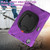 iPad Air 13 2024 / Air 13 2025 Silicone Hybrid PC Tablet Case with Holder & Shoulder Strap - Purple