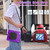 iPad Air 13 2024 / Air 13 2025 Silicone Hybrid PC Tablet Case with Holder & Shoulder Strap - Purple