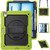 iPad Air 13 2024 / Air 13 2025 Silicone Hybrid PC Tablet Protective Case - Black+Yellow Green
