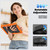 iPad Air 13 2024 / Air 13 2025 Silicone Hybrid PC Tablet Protective Case - Orange+Black
