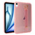 iPad Air 13 2024 / Air 13 2025 Wristband Holder PC Hybrid TPU Soft Tablet Case - Pink
