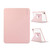 iPad Air 13 2024 ENKAY 360 Rotation PMMA Leather Smart Tablet Case with Pen Slot - Pink