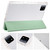 iPad Air 13 2025 / 2024 3-fold Clear TPU Smart Leather Tablet Case with Pen Slot - Green