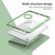 iPad Air 13 2025 / 2024 Acrylic 360 Rotation Detachable Leather Tablet Case - Green