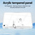 iPad Air 13 2025 / 2024 Acrylic Hybrid TPU Tablet Case with Pen Slot - Transparent