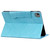 iPad Air 13 2025 / 2024 Cat Buckle Leather Smart Tablet Case - Sky Blue