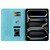 iPad Air 13 2025 / 2024 Cat Buckle Leather Smart Tablet Case - Sky Blue