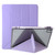 iPad Air 13 2025 / 2024 Clear Acrylic Deformation Leather Tablet Case - Purple