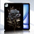 iPad Air 13 2025 / 2024 Color Painting Pattern Smart Tablet TPU Case - Black Rose