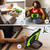 iPad Air 13 2025 / 2024 Contrast Color Robot Silicone Hybrid PC Tablet Case - Black Yellow Green