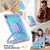 iPad Air 13 2025 / 2024 Contrast Color Robot Silicone Hybrid PC Tablet Case - Purple Mint Green