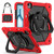 iPad Air 13 2025 / 2024 Contrast Color Robot Silicone Hybrid PC Tablet Case - Red Black