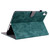 iPad Air 13 2025 / 2024 Embossed Tiger Pattern Leather Tablet Case - Dark Green
