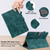 iPad Air 13 2025 / 2024 Embossed Tiger Pattern Leather Tablet Case - Dark Green