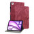 iPad Air 13 2025 / 2024 Embossed Tiger Pattern Leather Tablet Case - Red