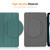 iPad Air 13 2025 / 2024 ENKAY Tri-fold Custer Texture Plastic Leather Smart Tablet Case - Grey