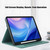 iPad Air 13 2025 / 2024 Front Stand Smart TPU Leather Tablet Case - Green
