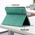 iPad Air 13 2025 / 2024 Front Stand Smart TPU Leather Tablet Case - Green