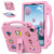 iPad Air 13 2025 / 2024 Handle Kickstand Children EVA Shockproof Tablet Case - Pink