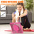 iPad Air 13 2025 / 2024 Heavy Duty Hybrid Tablet Case with Handle & Strap - Rose Red