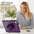 iPad Air 13 2025 / 2024 Honeycomb Hand Grip Turntable Stand Tablet Case - Purple