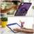 iPad Air 13 2025 / 2024 Honeycomb Hand Grip Turntable Stand Tablet Case - Purple