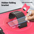 iPad Air 13 2025 / 2024 Honeycomb Hand Grip Turntable Stand Tablet Case - Rose Red