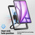 iPad Air 13 2025 / 2024 Honeycomb Hybrid Tablet Case with Handle Holder & Strap - Transparent
