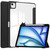 iPad Air 13 2025 / 2024 Pure Color 3-fold Clear TPU Smart Leather Tablet Case - Black