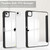 iPad Air 13 2025 / 2024 Pure Color 3-fold Clear TPU Smart Leather Tablet Case - Black