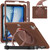 iPad Air 13 2025 / 2024 Rotation Handle Holder Silicone Hybrid PC Tablet Case - Chocolate