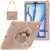 iPad Air 13 2025 / 2024 Rotation Holder Silicone Hybrid PC Tablet Case - Light Coffee