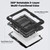 iPad Air 13 2025 / 2024 Silicone Hybrid PC Tablet Case with Shoulder Strap - Black iPad Air 13 2025 / 2024 Silicone Hybrid PC Tablet Case with Shoulder Strap - Black